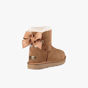 Ugg Customizable Bailey Bow Mini Women Classic Boots Brown (0791EFGTA)